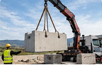 Podizanje betonskih, kamenih i infrastrukturnih elemenata