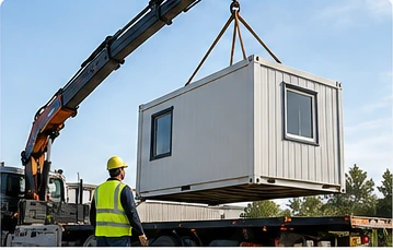 Podizanje i pozicioniranje kontejnera i modularnog objekta