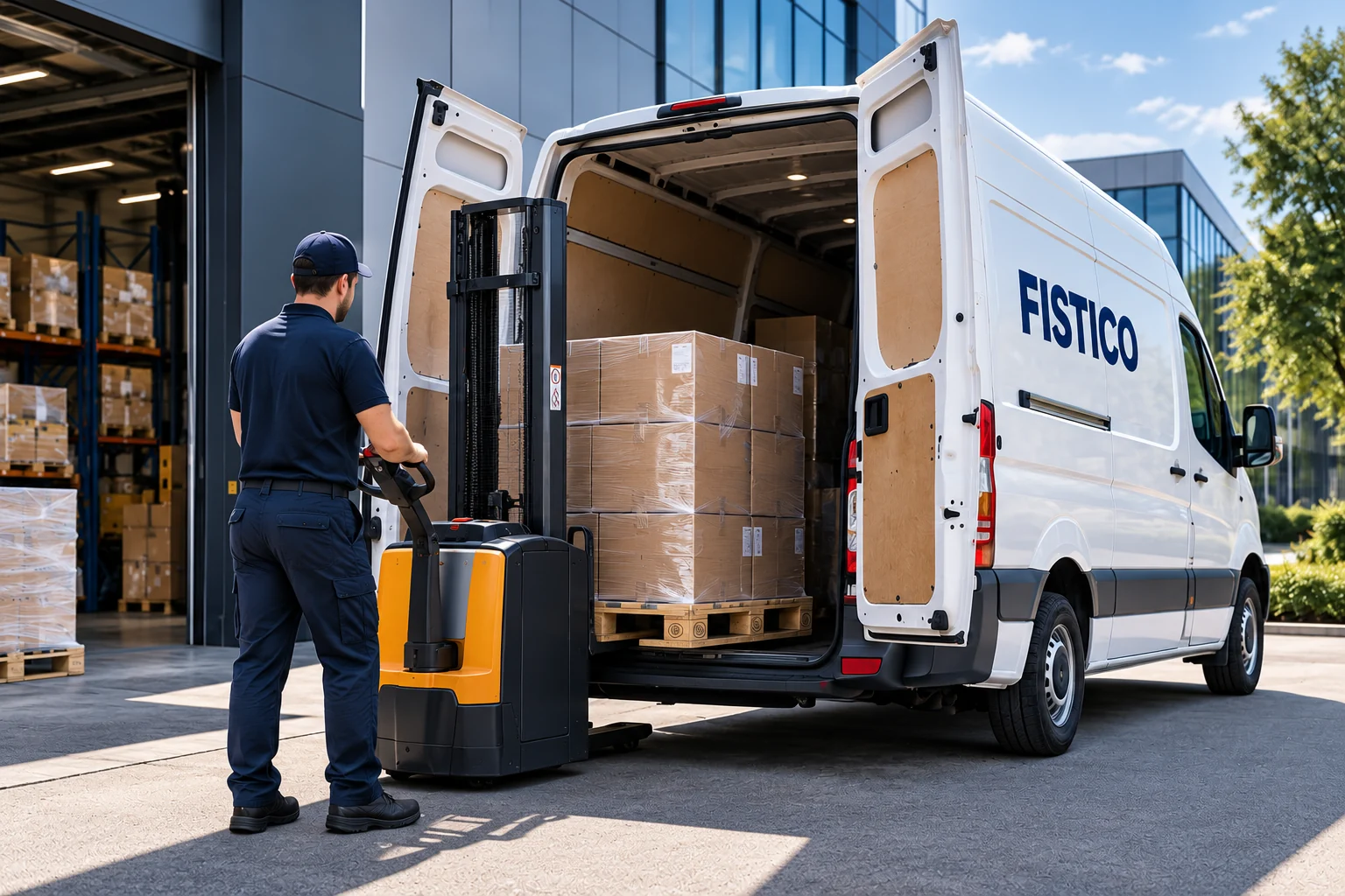 FISTICO kombi prijevoz robe - utovar palete u teretni kombi